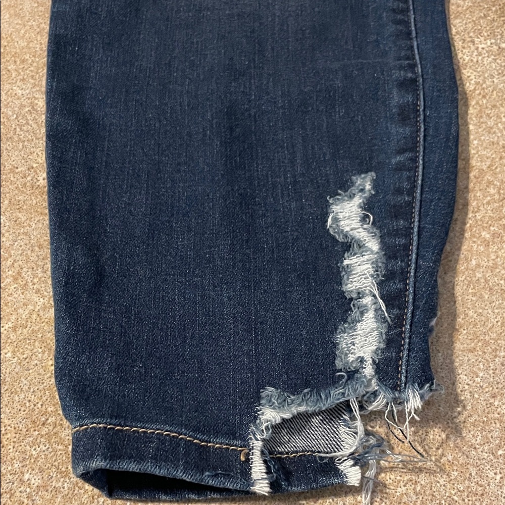 Judy Blue Distressed Dark Wash Skinny Fit Jeans, 16W - Picture 6 of 7